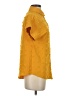 Unbranded Yellow Short Sleeve Blouse Size XS - photo 4