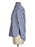 J.Crew 100% Cotton Stripes Blue 3/4 Sleeve Blouse Size 0 - photo 5