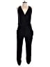 Veronica M. Solid Black Jumpsuit Size L - photo 1