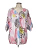 Unbranded Pink 3/4 Sleeve Blouse Size L - photo 1
