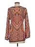 Tolani 100% Silk Orange Long Sleeve Silk Top Size XS - photo 2