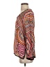 Tolani 100% Silk Orange Long Sleeve Silk Top Size XS - photo 5