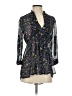 Weavers 100% Polyester Black 3/4 Sleeve Blouse Size S - photo 1
