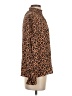 Tucker Animal Print Brown Long Sleeve Silk Top Size XS - photo 4