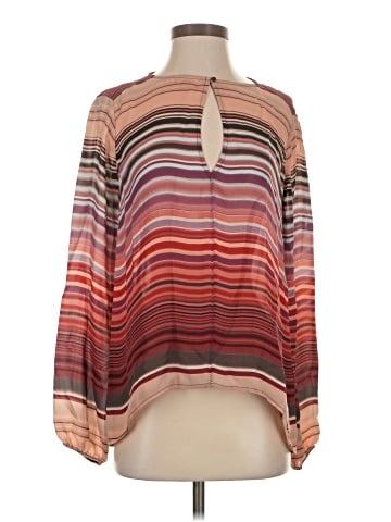Michael Stars Long Sleeve Silk Top (view 1)