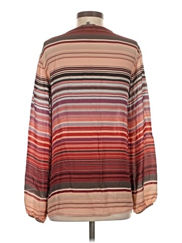 Michael Stars Long Sleeve Silk Top (view 2)