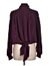Venus 100% Polyester Burgundy Long Sleeve Blouse Size L - photo 2