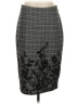 Roz & Ali Houndstooth Gray Formal Skirt Size S - photo 1