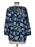Creme Fraiche 100% Polyester Paisley Blue 3/4 Sleeve Blouse Size M - photo 2