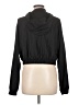 Forever 21 100% Polyester Solid Black Windbreaker Size M - photo 2