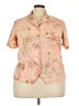 Alfred Dunner Floral Pink Short Sleeve Blouse Size 18 (estimated) - photo 1