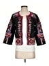 By Anthropologie 100% Cotton Graphic Black Jacket Size XS - photo 1