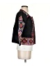 By Anthropologie 100% Cotton Graphic Black Jacket Size XS - photo 4