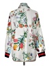 Unbranded 100% Polyester Floral Ivory 3/4 Sleeve Blouse Size M - photo 2