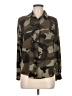 Runway Paris Camo Brown Long Sleeve Button-Down Shirt Size M - photo 1