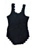 Goodnight Macaroon Solid Black One Piece Swimsuit Size S - photo 1
