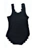 Goodnight Macaroon Solid Black One Piece Swimsuit Size S - photo 2