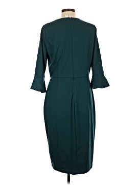 slim fit dress slacks Dress Casual Midi By Clothes Mentor In Green, Size: M