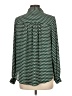 H&M 100% Polyester Polka Dots Green Long Sleeve Blouse Size 10 - photo 2
