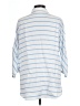 Chico's Stripes Blue 3/4 Sleeve Button-Down Shirt Size Lg (2) - photo 2