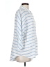 Chico's Stripes Blue 3/4 Sleeve Button-Down Shirt Size Lg (2) - photo 4