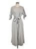 Unbranded 100% Polyester Gray Casual Dress Size L - photo 1