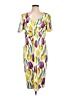 Lindy Bop Print Yellow Cocktail Dress Size 12 - photo 1