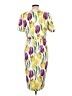Lindy Bop Print Yellow Cocktail Dress Size 12 - photo 2