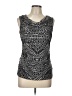Cable & Gauge Silver Black Sleeveless Top Size L (estimated) - photo 1