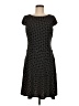 Coldwater Creek Polka Dots Black Casual Dress Size 8 - photo 1