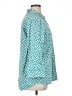 Westbound 100% Cotton Print Teal Long Sleeve Blouse Size XL - photo 4
