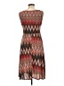 Perceptions Chevron-herringbone Orange Cocktail Dress Size 10 (petite) - photo 2