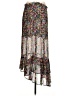 Joie 100% Silk Floral Silver Purple Silk Skirt Size XS - photo 2