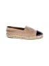 Chanel 100% Leather Tan Lambskin Cap Toe Espadrilles Size EU 38 - photo 1