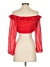 Superdown 100% Polyester Red 3/4 Sleeve Blouse Size S - photo 2