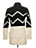 Reiss Chevron-herringbone Ivory Turtleneck Sweater Size L - photo 2