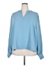 Fashion Nova Blue Long Sleeve Blouse Size 3X - photo 1