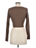 Blāshe 100% Polyester Brown Long Sleeve Top Size M - photo 2