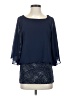 MSK 100% Polyester Blue 3/4 Sleeve T-Shirt Size S - photo 1