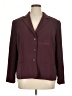 Laura Scott 100% Polyester Burgundy Blazer Size 16 - photo 1