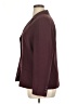 Laura Scott 100% Polyester Burgundy Blazer Size 16 - photo 5