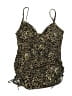 Trimshaper Animal Print Gold Swimsuit Top Size 10 - photo 1