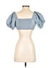 Princess Polly Blue Short Sleeve Blouse Size 0 - photo 2