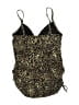 Trimshaper Animal Print Gold Swimsuit Top Size 10 - photo 2