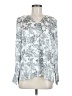 Vince Camuto 100% Polyester Silver Long Sleeve Blouse Size M - photo 1