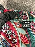 Shein 100% Polyester Paisley Teal Short Sleeve Polo Size 6 - photo 7