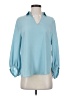 Nordstrom 100% Polyester Blue 3/4 Sleeve Blouse Size XS - photo 1