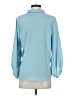 Nordstrom 100% Polyester Blue 3/4 Sleeve Blouse Size XS - photo 2