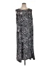Studio 1 100% Polyester Paisley Gray Casual Dress Size 24 waist - photo 1