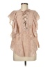 IRO 100% Polyester Pink Short Sleeve Blouse Size EU (FR) 38 / US 6 - photo 1